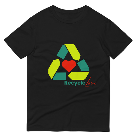 Recycle Love Unisex T-Shirt  (Green Logo)