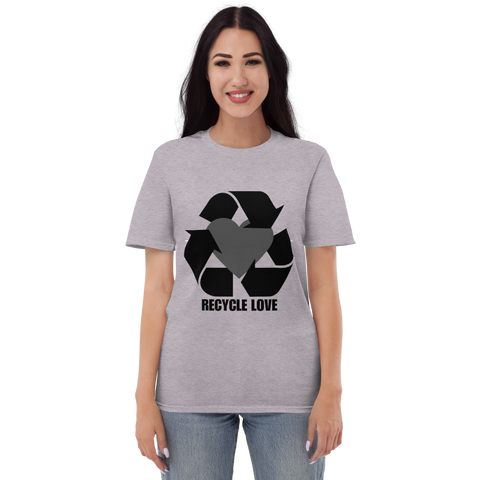 Women's Recycle Love T-Shirt (Black Logo)