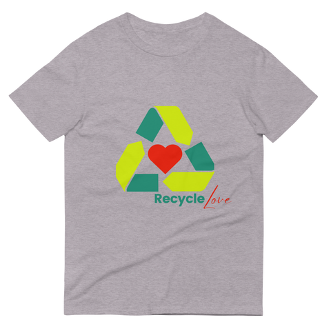 Recycle Love Unisex T-Shirt  (Green Logo)