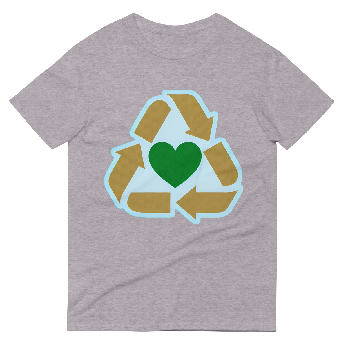 Recycle Love Unisex T-Shirt (3D Heart)