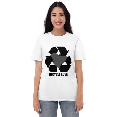 Women's Recycle Love T-Shirt (Black Logo)