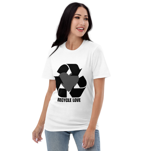 Women's Recycle Love T-Shirt (Black Logo)